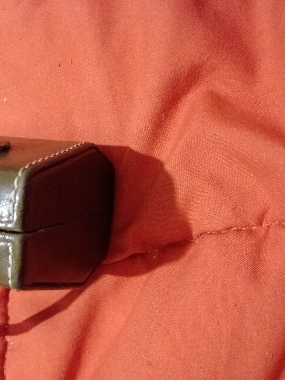 Olive Green Women’s Top-Handle Vintage Eyeglass/Sunny Holder - Picture 3 of 5